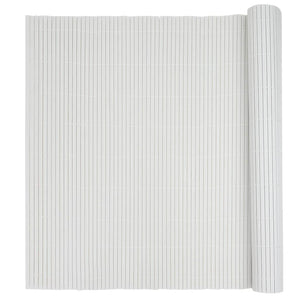Recinzione da Giardino Bifacciale Bianca 1,8x5 m in PVC 42002623