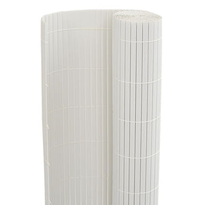 Recinzione da Giardino Bifacciale Bianca 1,8x5 m in PVC 42002623