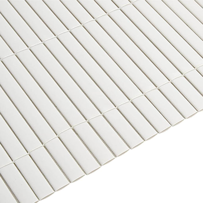 Recinzione da Giardino Bifacciale Bianca 1,8x5 m in PVC 42002623
