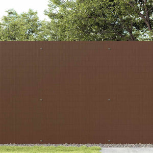 Recinzione da Giardino Bifacciale Marrone 1,8x5 m in PVC 42002626