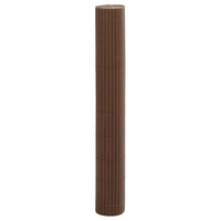 Recinzione da Giardino Bifacciale Marrone 1,8x5 m in PVC 42002626
