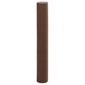 Recinzione da Giardino Bifacciale Marrone 1,8x5 m in PVC 42002626