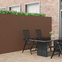 Recinzione da Giardino Bifacciale Marrone 1,8x5 m in PVC 42002626