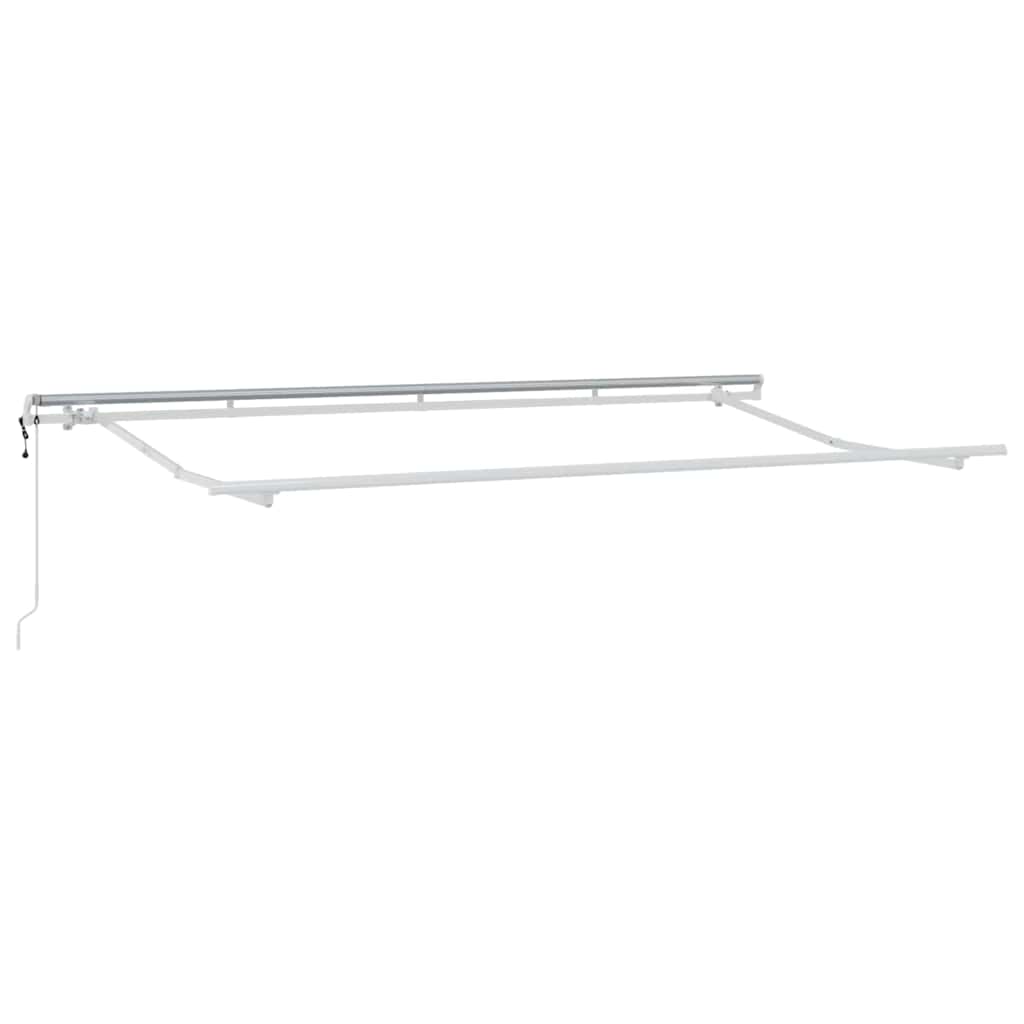 vidaXL Tenda Retrattile Giallo e Bianco 350 x 200 cm