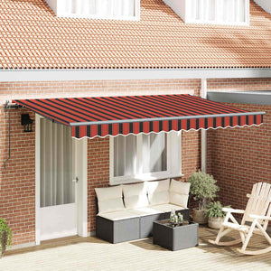 vidaXL Tenda Retrattile Multicolore 350 x 200 cm