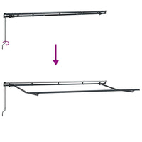 vidaXL Tenda Retrattile Crema 400 x 200 cm Poliestere e Alluminio