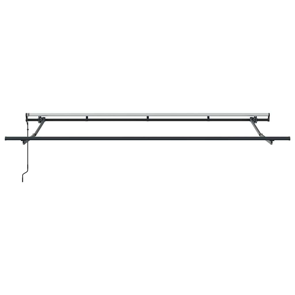 vidaXL Tenda Retrattile Crema e Antracite e Marrone 400 x 200 cm