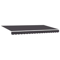 vidaXL Tenda Retrattile Antracite 400 x 200 cm Tessuto