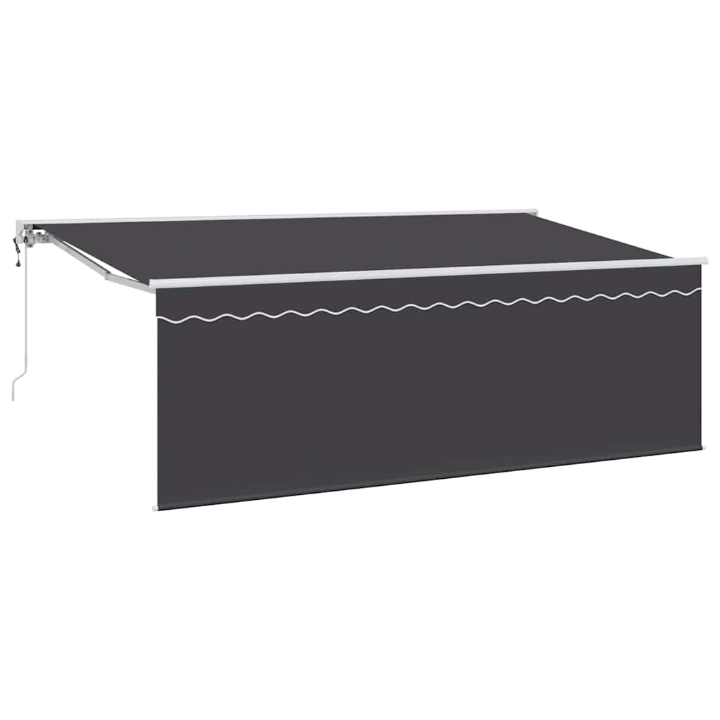 vidaXL Tenda Retrattile Antracite 400 x 200 cm Tessuto
