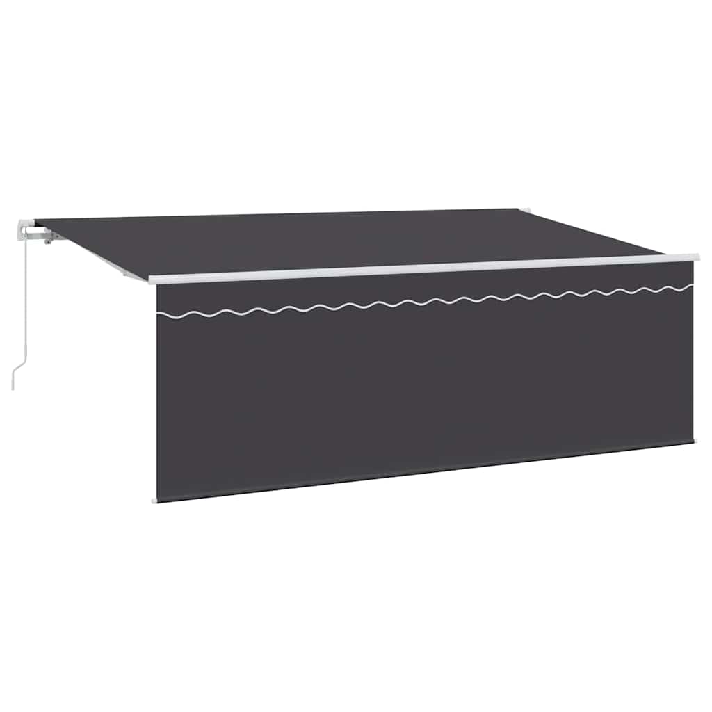 vidaXL Tenda Retrattile Antracite 400 x 200 cm Tessuto