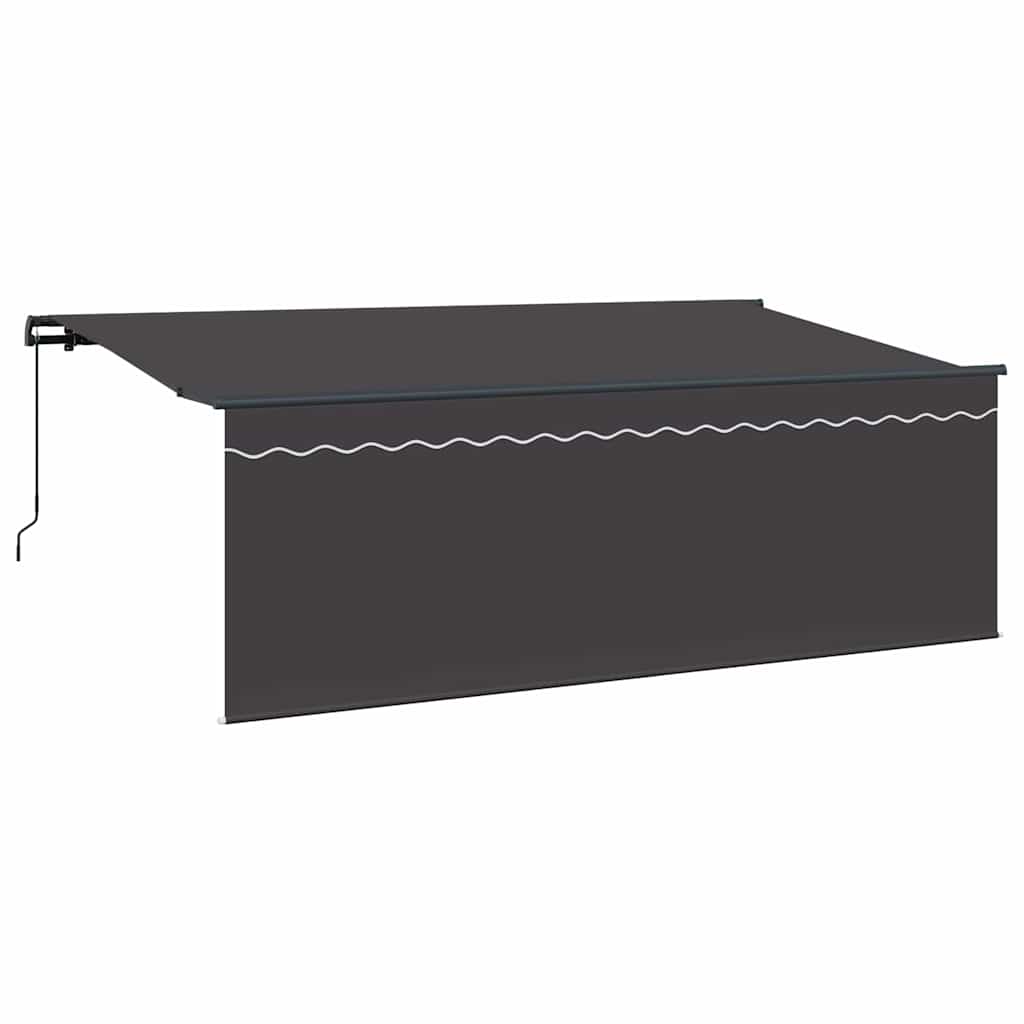 vidaXL Tenda Retrattile Antracite 400 x 200 cm Tessuto