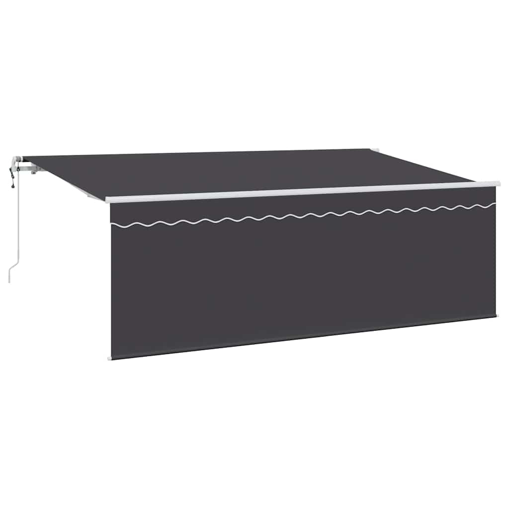 vidaXL Tenda Retrattile Antracite 400 x 200 cm Tessuto