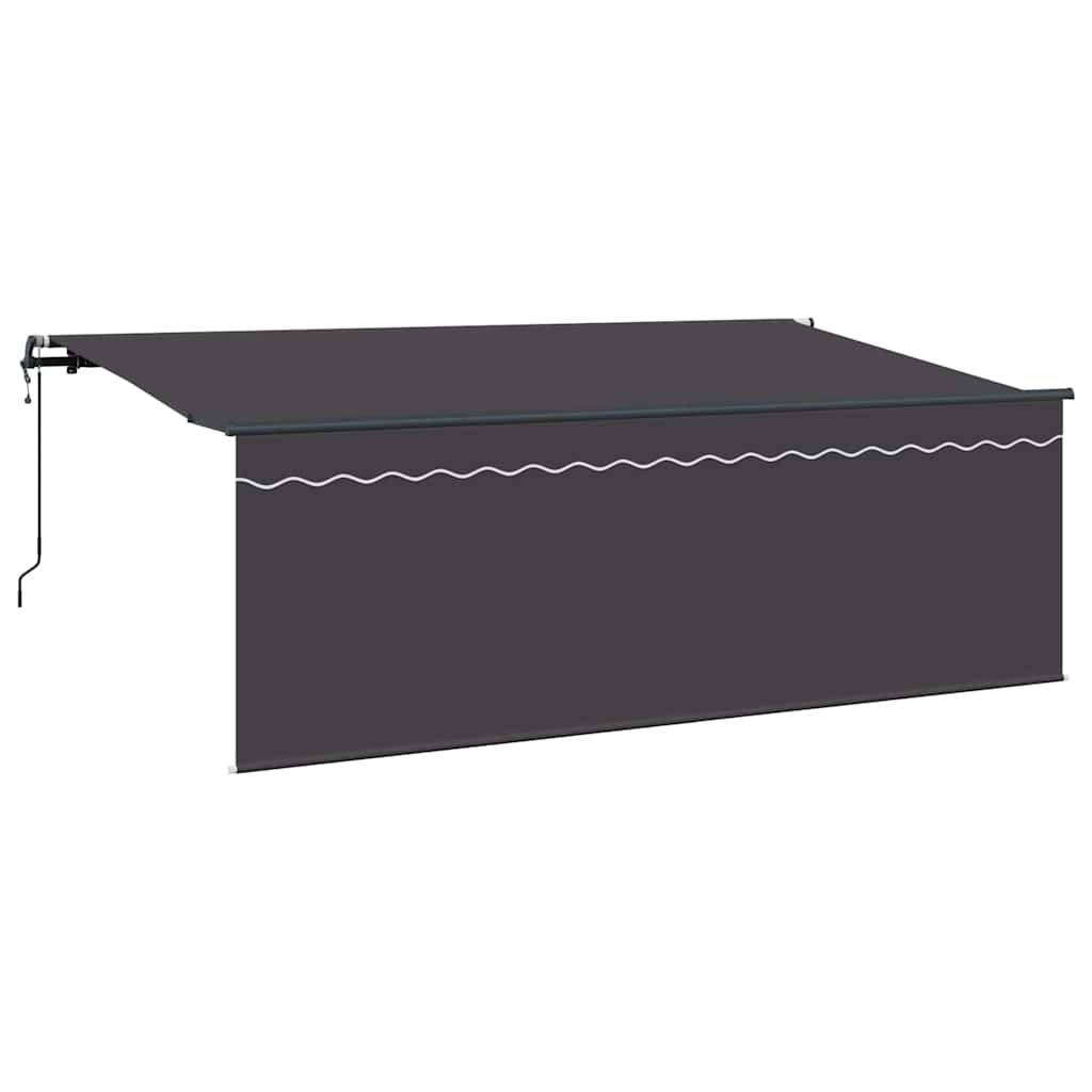 vidaXL Tenda Retrattile Antracite 400 x 200 cm Tessuto
