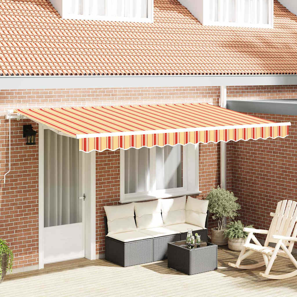 vidaXL Tenda Retrattile Multicolore 400 x 200 cm