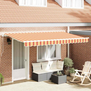 vidaXL Tenda Retrattile Multicolore 400 x 200 cm
