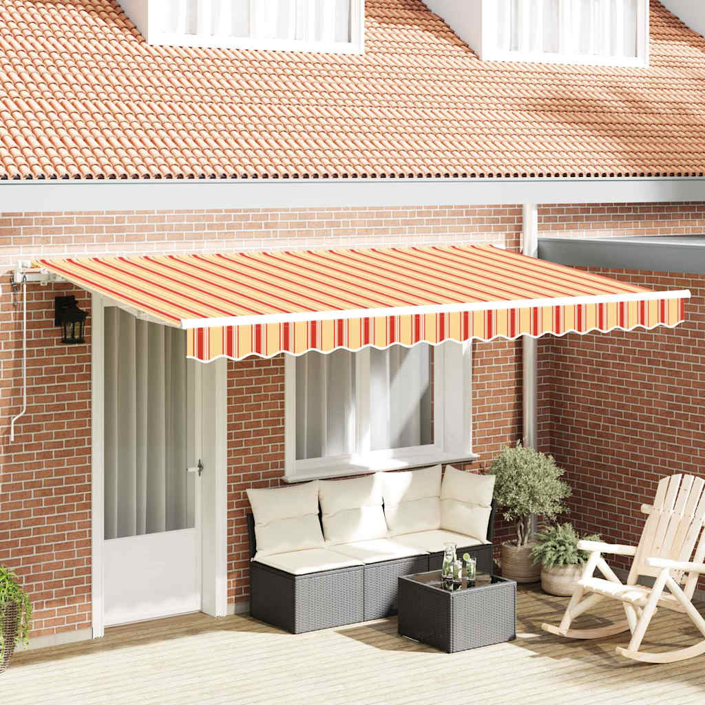 vidaXL Tenda Retrattile Multicolore 400 x 200 cm