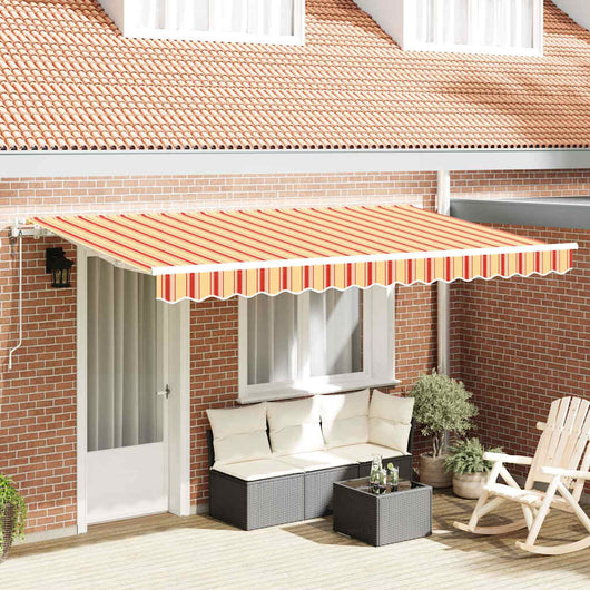 vidaXL Tenda Retrattile Multicolore 400 x 200 cm