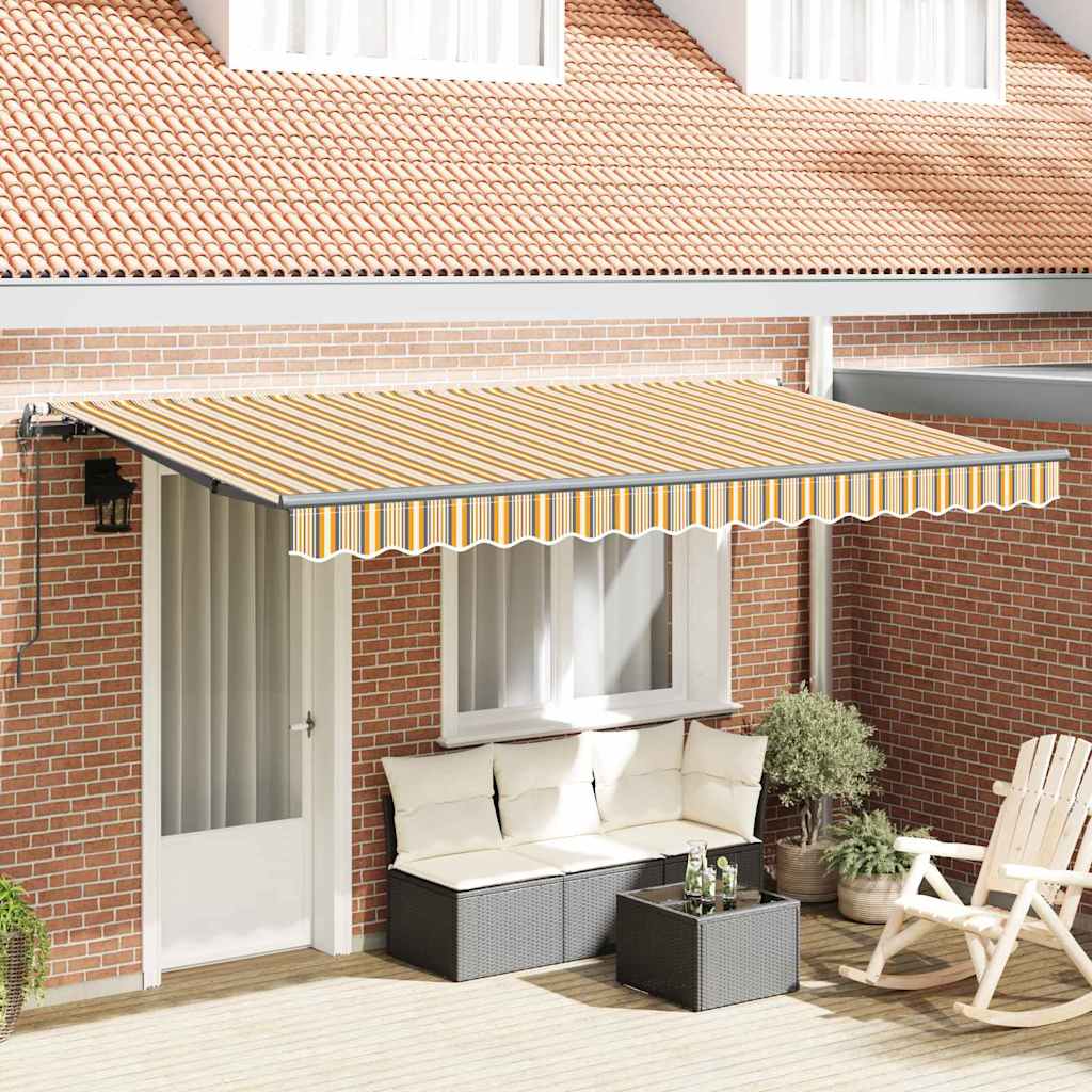vidaXL Tenda Retrattile Multicolore 400 x 200 cm