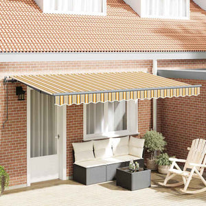 vidaXL Tenda Retrattile Multicolore 400 x 200 cm