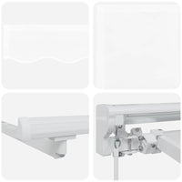 Tenda Retrattile Bianco 400x200 cm Tessuto 3329865