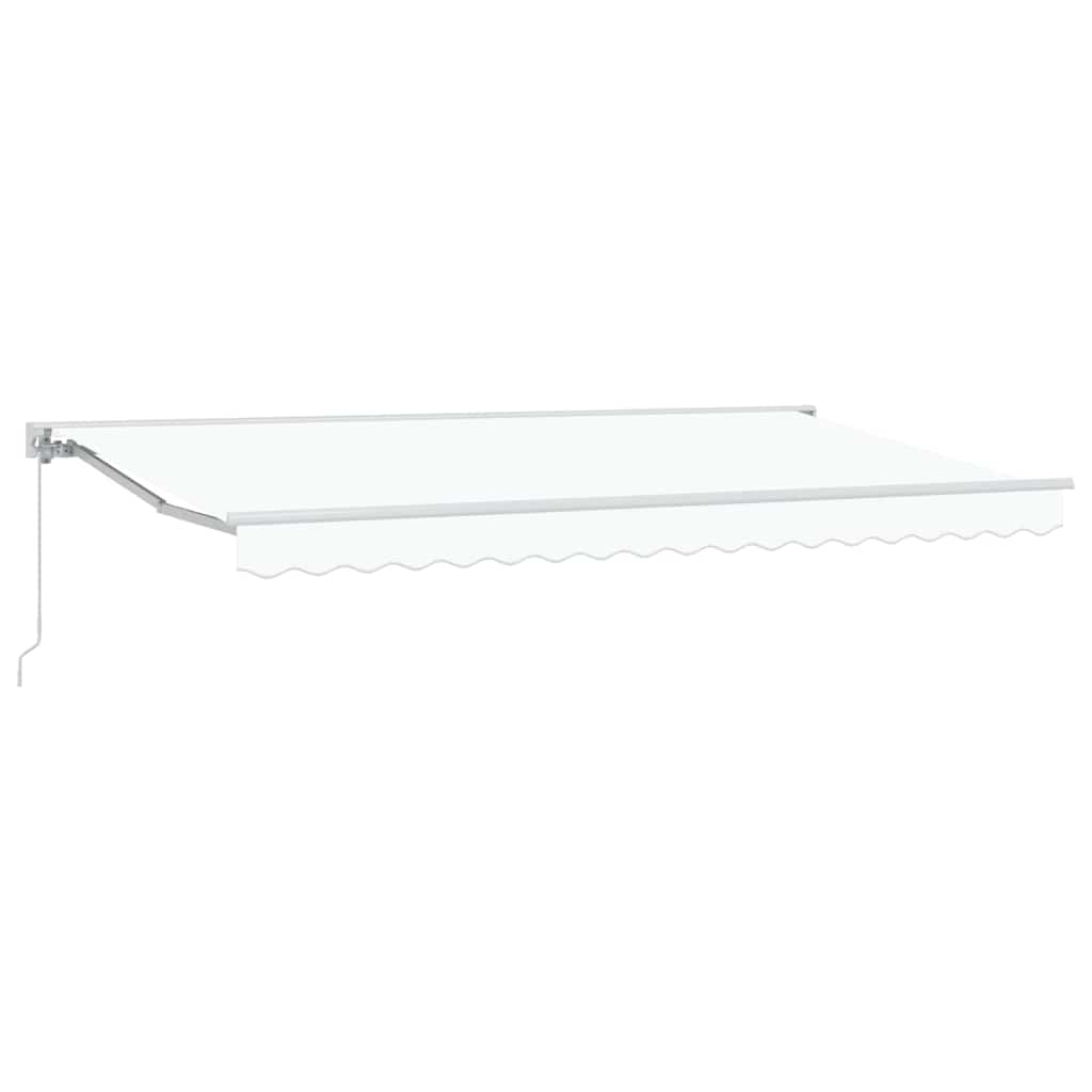 Tenda Retrattile Bianco 400x200 cm Tessuto 3329865