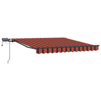 Tenda Retrattile arancione e marrone 300 x 250 cm Tessuto 3329942