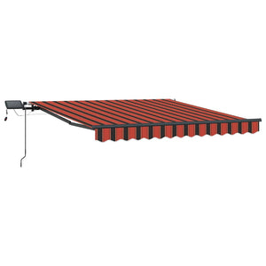 Tenda Retrattile arancione e marrone 300 x 250 cm Tessuto 3329942