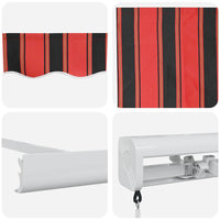 Tenda Retrattile Arancione e Marrone 300 x 250 cm 3329949