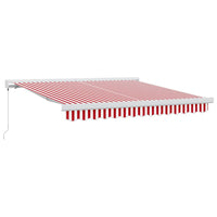 Tenda Retrattile Rosso e Bianco 300 x 250 cm Tessuto e Metallo 3329991