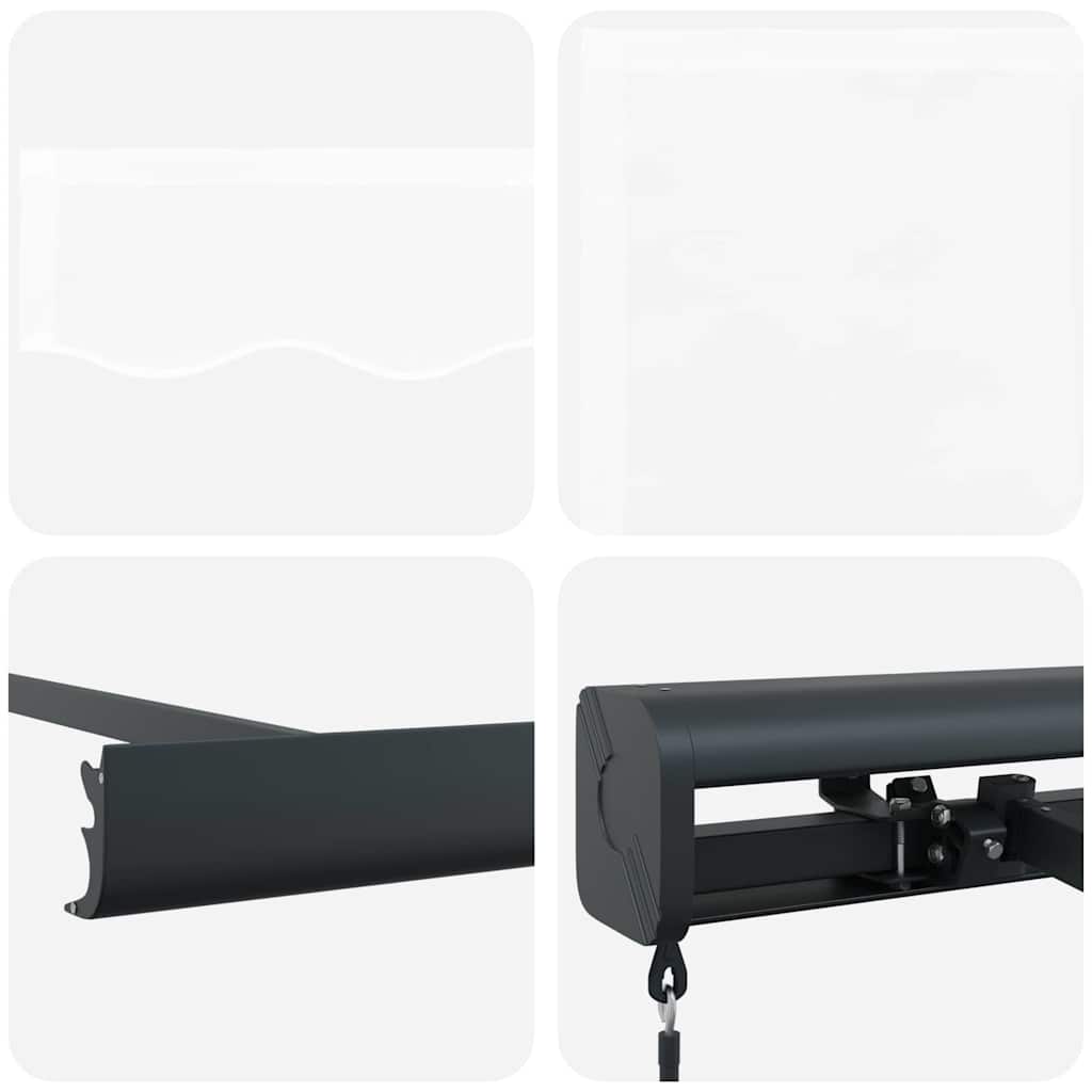 vidaXL Tenda Retrattile Bianco 300 x 250 cm Tessuto, Metallo
