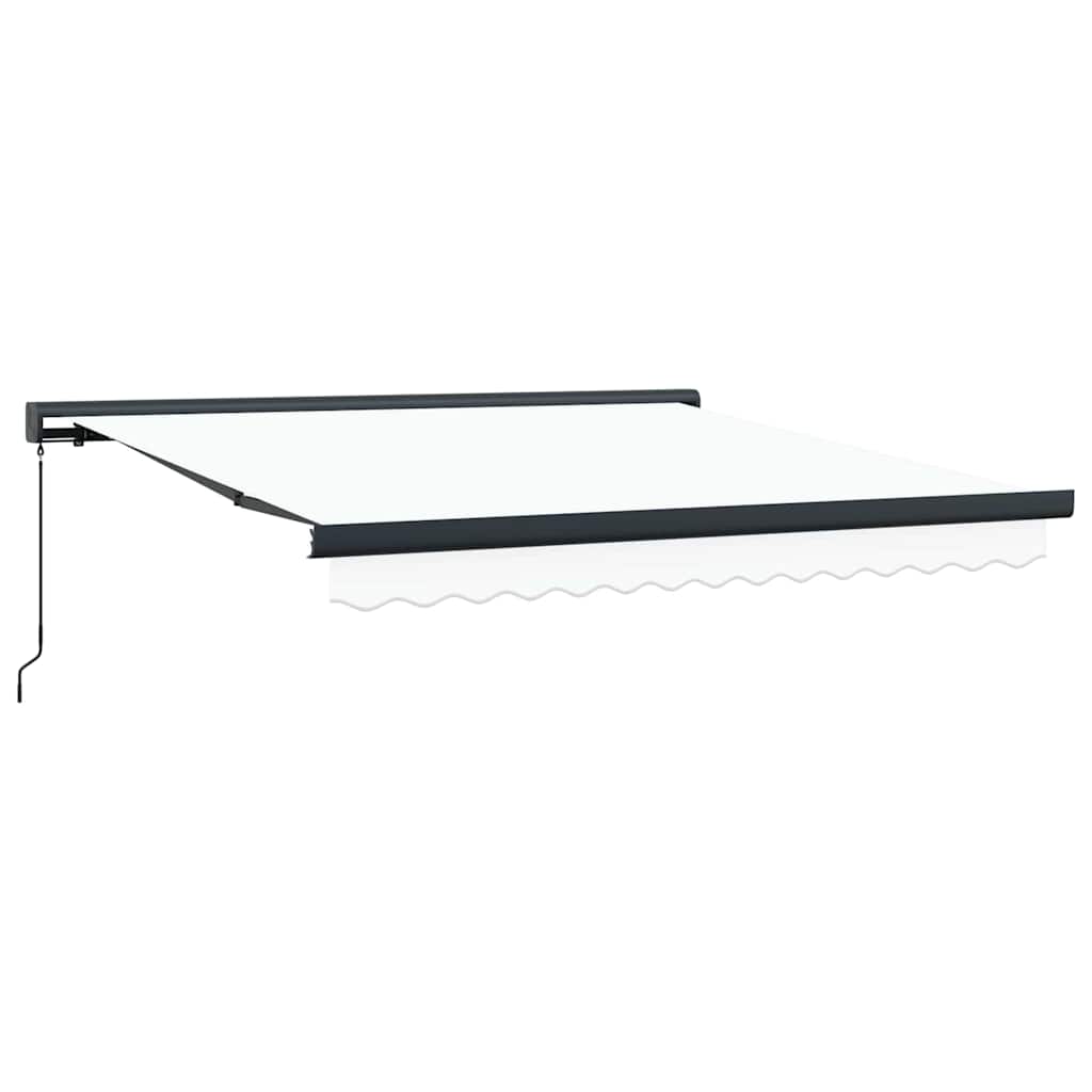 vidaXL Tenda Retrattile Bianco 300 x 250 cm Tessuto, Metallo