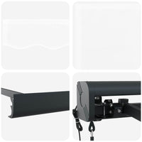 Tenda Retrattile Bianco 300 x 250 cm Tessuto e Metallo 3330084