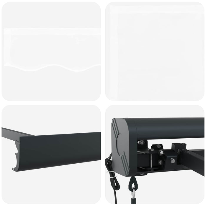 Tenda Retrattile Bianco 300 x 250 cm Tessuto e Metallo 3330084