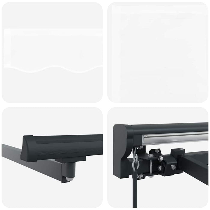 Tenda Retrattile Bianco 300x250 cm Tessuto 3330085