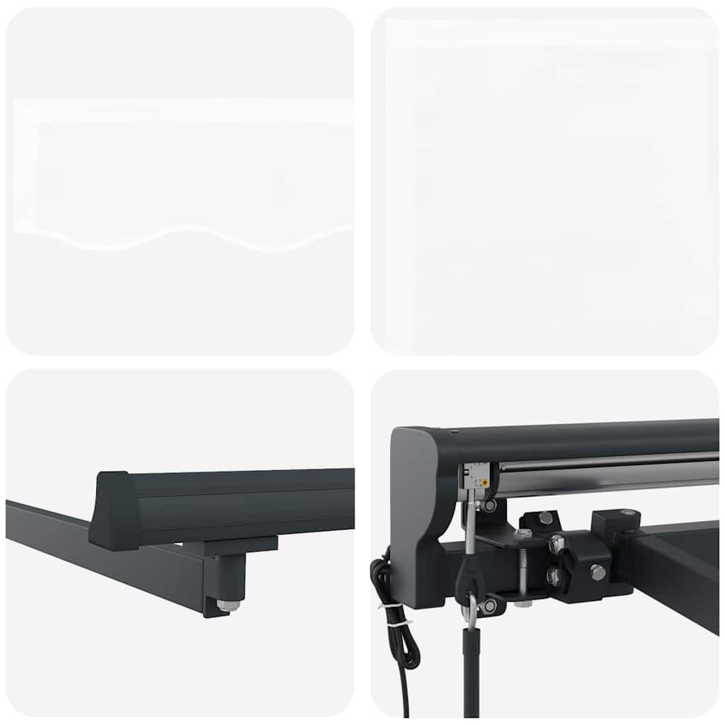 Tenda Retrattile Bianco 300x250 cm Tessuto 3330086