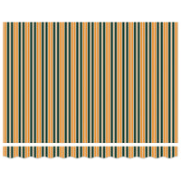 Tenda Retrattile Verde e Giallo 300 x 250 cm Tessuto e Metallo 3330171