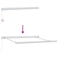 Tenda Retrattile Verde e Giallo 300 x 250 cm Tessuto e Metallo 3330171