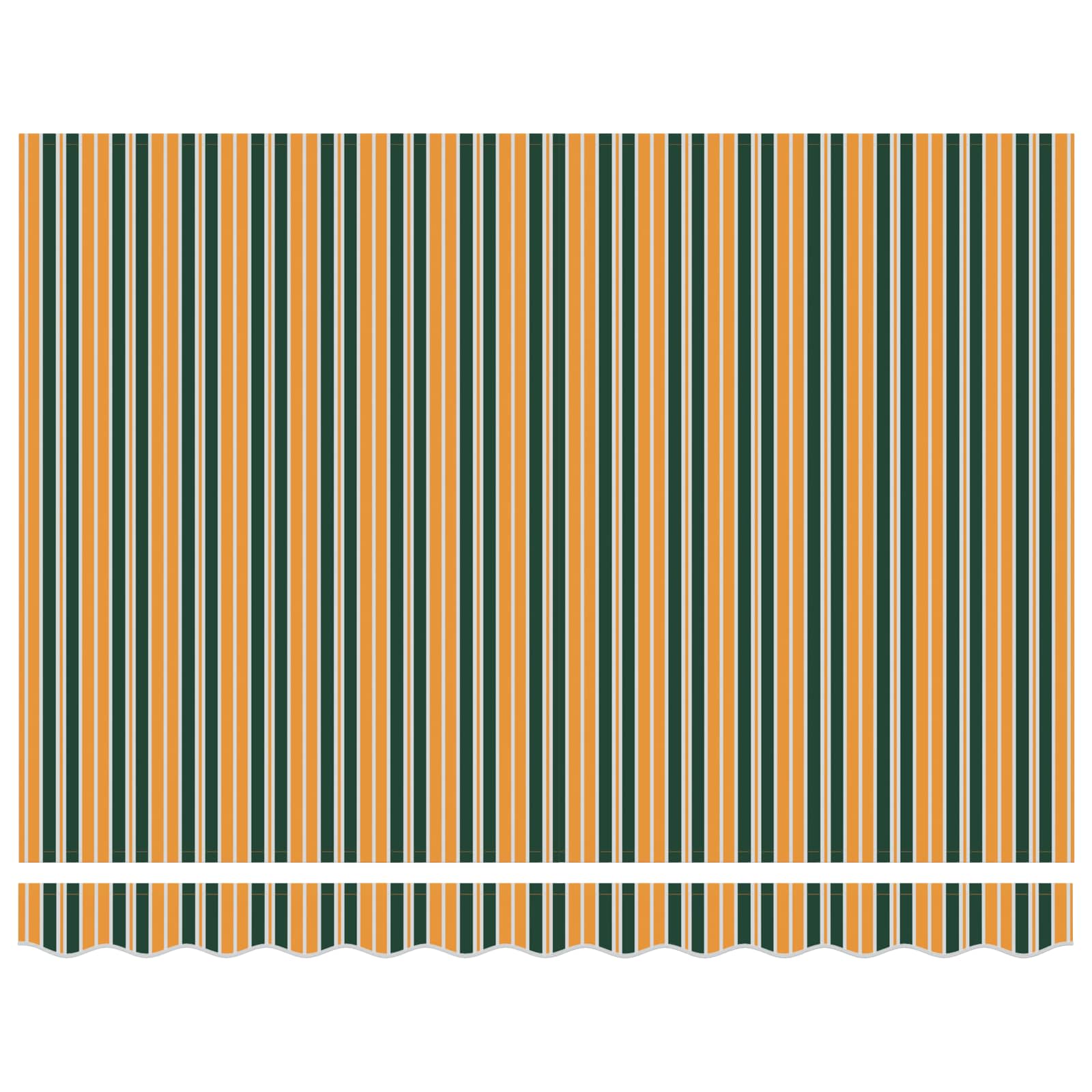 Tenda Retrattile Verde e Giallo 300 x 250 cm Tessuto e Metallo 3330173