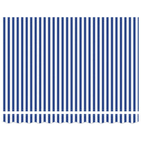 Tenda Retrattile Blu e Bianco 350x250 cm Tessuto 3330199