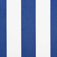 Tenda Retrattile Blu e Bianco 350x250 cm Tessuto 3330199