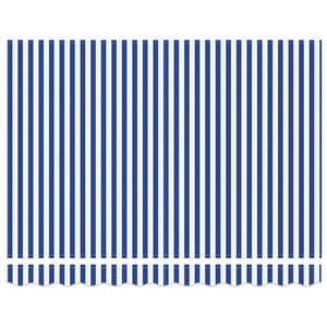 Tenda Retrattile Blu e Bianco 350x250 cm Tessuto 3330200