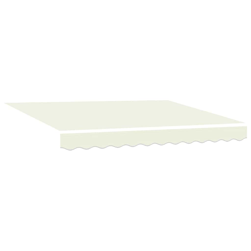 vidaXL Tenda Retrattile Crema 350x250 cm Tessuto