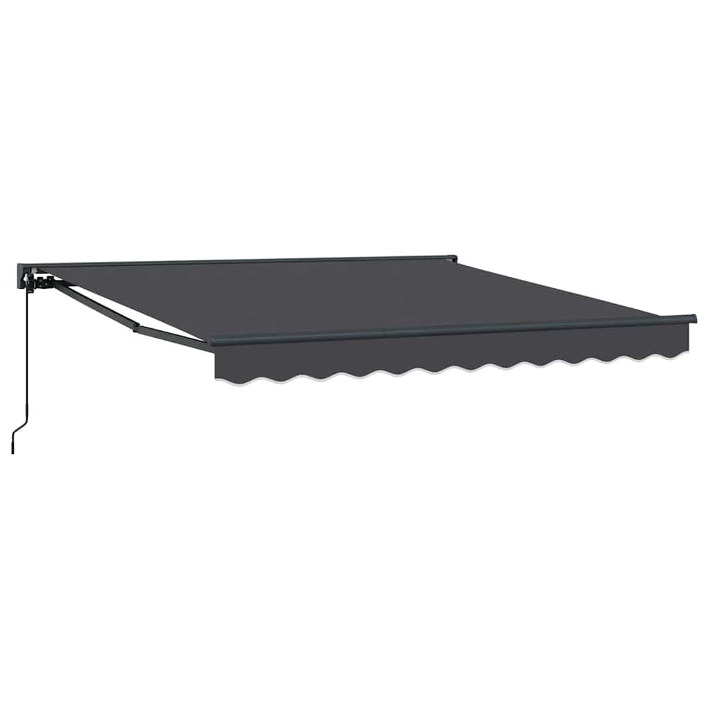vidaXL Tenda Retrattile Antracite 350x250 cm Tessuto