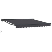 vidaXL Tenda Retrattile Antracite 350x250 cm Tessuto