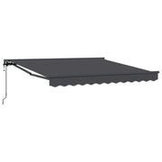 vidaXL Tenda Retrattile Antracite 350x250 cm Tessuto