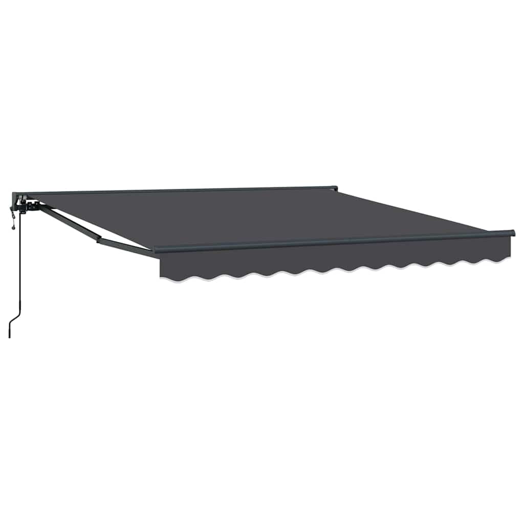 vidaXL Tenda Retrattile Antracite 350x250 cm Tessuto