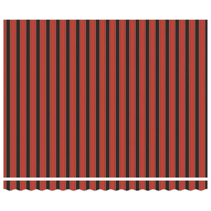 Tenda Retrattile Rosso e nero 350 x 250 cm Tessuto 3330230