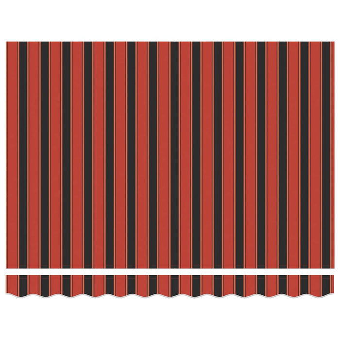 Tenda Retrattile Rosso e nero 350 x 250 cm Tessuto 3330231