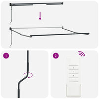 Tenda da sole automatica e retrattile  350x250 cm 3330236