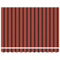 Tenda Retrattile Arancione e Marrone 350x250 cm Tessuto 3330241